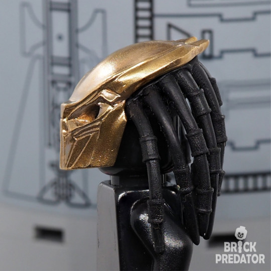 Bio-Mask Falconer Bronze - metal part for custom minifigure Yautja 