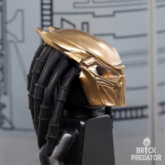 Bio-Mask Falconer Bronze - metal part for custom minifigure Yautja 