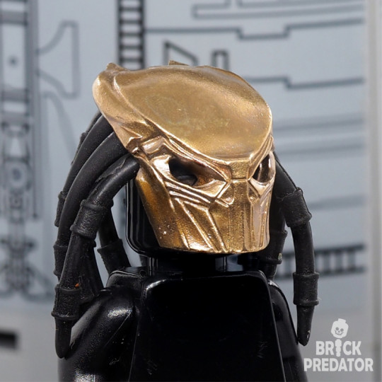 Bio-Mask Falconer Bronze - metal part for custom minifigure Yautja 