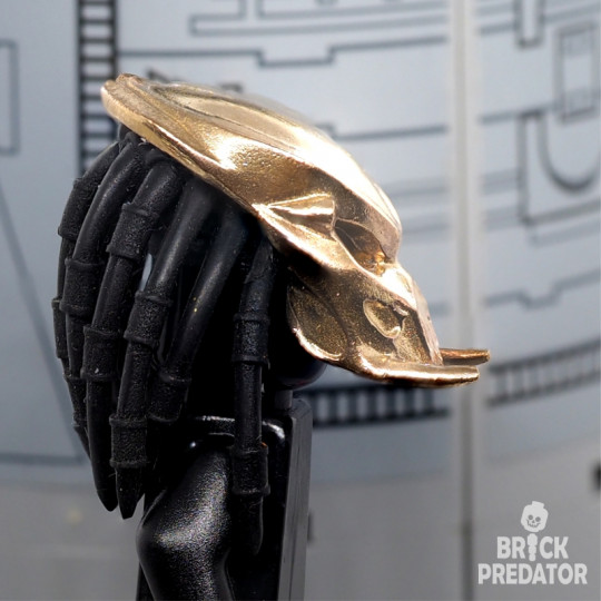 Bio-Mask Tracker Bronze - metal part for custom minifigure Yautja 