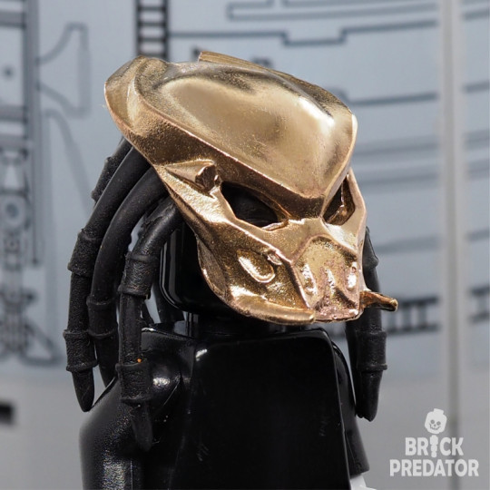 Bio-Mask Tracker Bronze - metal part for custom minifigure Yautja 