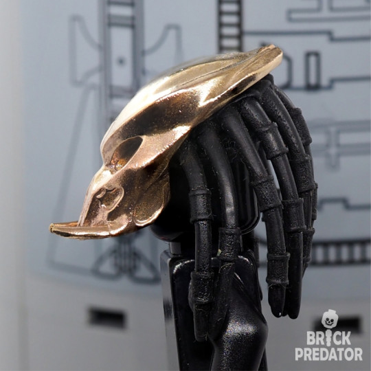 Bio-Mask Tracker Bronze - metal part for custom minifigure Yautja 