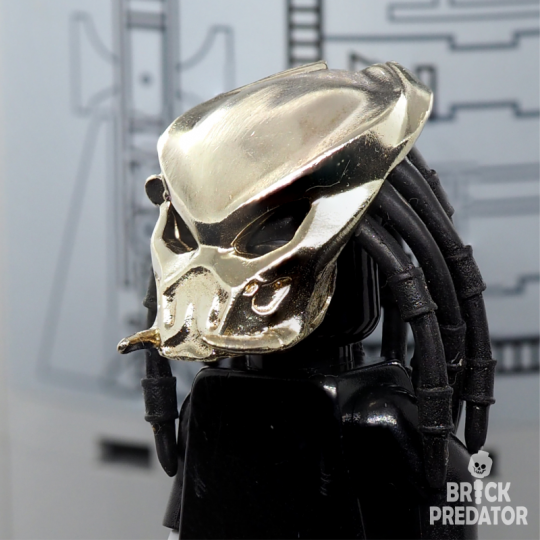 Bio-Mask Tracker Predator - metal part for custom minifigure Yautja 