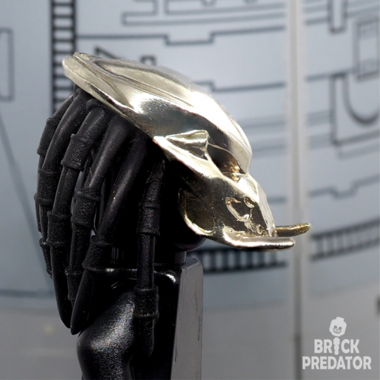 Bio-Mask Tracker Predator - metal part for custom minifigure Yautja 