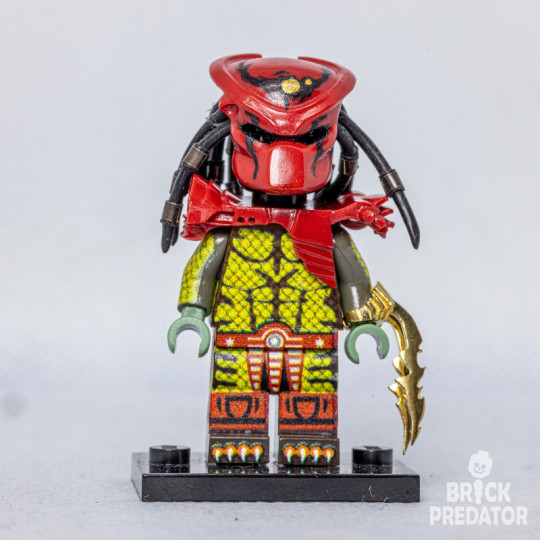 Big Red Samurai Predator with a trophy head Harley Quinn Custom LEGO Minifigure Set #6 Big Red Samurai Predator with a trophy head Harley Quinn Custom LEGO Minifigure Set #6